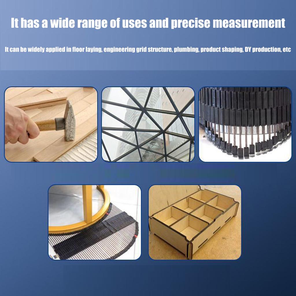 Adjustable Contour Gauge MultiSurface Pipe Profiler Pipe Profiling Tool With Precise Angle Measurement 280mm/500mm