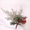 3pcs/6pcs Christmas Bouquet Napkins Ring Western Restaurant Table Napkins Buckle Simulation Pine Cone Berries
