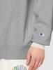 Champion Long Sleeve Crew Neck Brushed USA Camp Motif Graphic Relaxed Oxford Size XL Men's Sweatshirt, Cotton, Fleece, Print, Fit, Oversized, Gray,