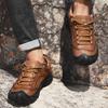 Men shoes genuine Leather Hiking Shoes men Trekking Sneakers Flats Comfortable Outdoor Walking Mountain Sports Shoes men