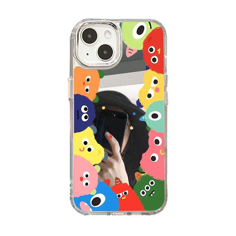 Multiple little monsters Suitable for iPhone17promax mobile phone case 16 niche 14/13 Apple 15 all-inclusive cartoon