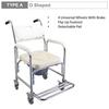 Premium Aluminum Alloy Commode Chair Household Elderly Disabled Person Toilet Chair Nursing Care Shower Chair