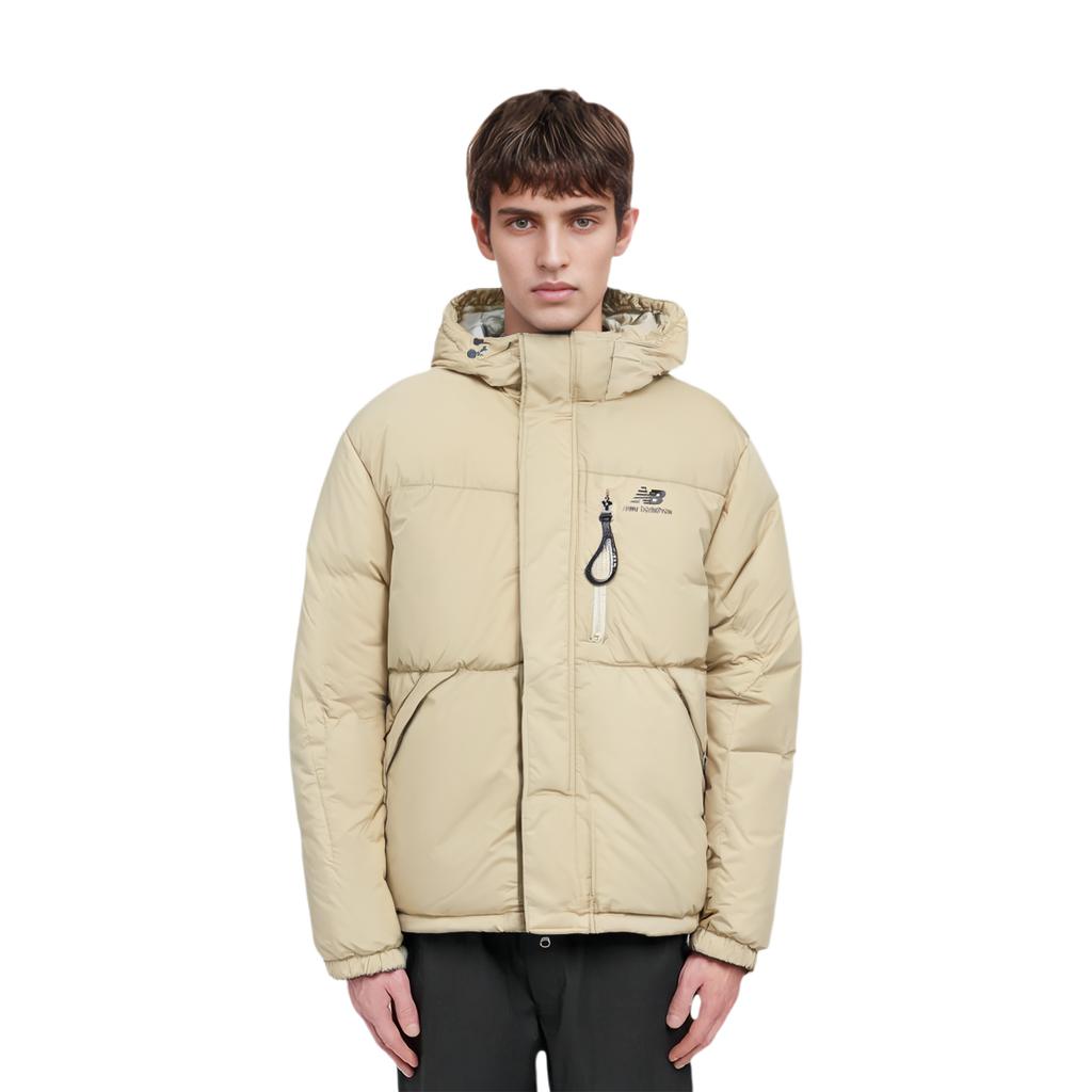 New Balance Down Jackets Men's Apricot Hooded Moderate Other AMJ13333-HNA