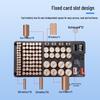 Battery Storage Rack with Tester - 116-Grid Lidless Organizer