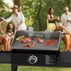 Griddle Pan Spatula Holder Non-slip Griddle Spatula Holder Multifunctional BBQ Tool Rack Stainless Steel Barbecue Accessories