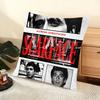 Cushion Cover Silky Short Plush Home Sofa Cushion Cover - Invisible Zipper Home Decoration Scarface-S Movie