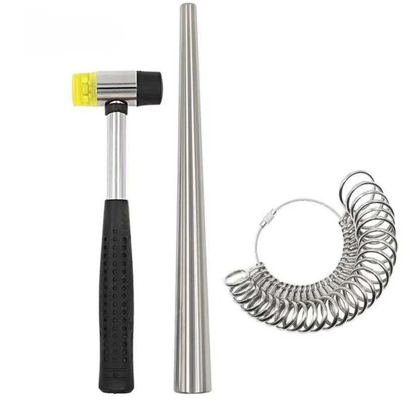 

Стержень-пуансон для определения размера кольца, измерительный инструмент для пальца, набор, пуансон для браслета, металлические ювелирные инструменты, пуансон для браслета