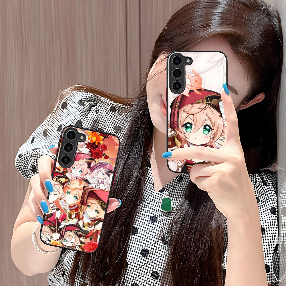 Game GI Yanfei Silicone Mobile Phone Case for Samsung Galaxy S26 S25 S24 S23 S22 S21 Plus FE Ultra Colorful Cover