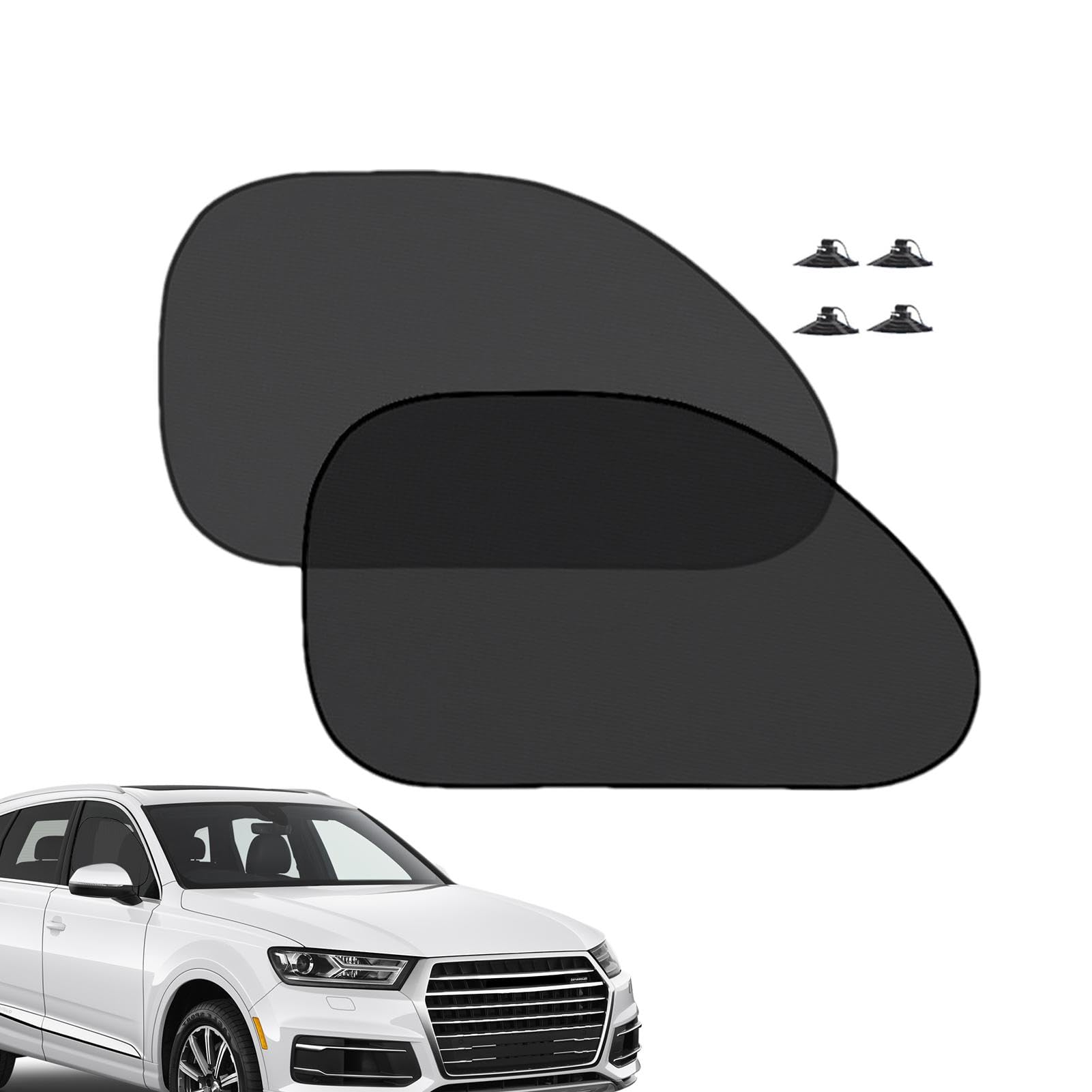 Car Window Shades, Car Window Shade Mesh | Side Window Screen, Car Mesh Sun See description