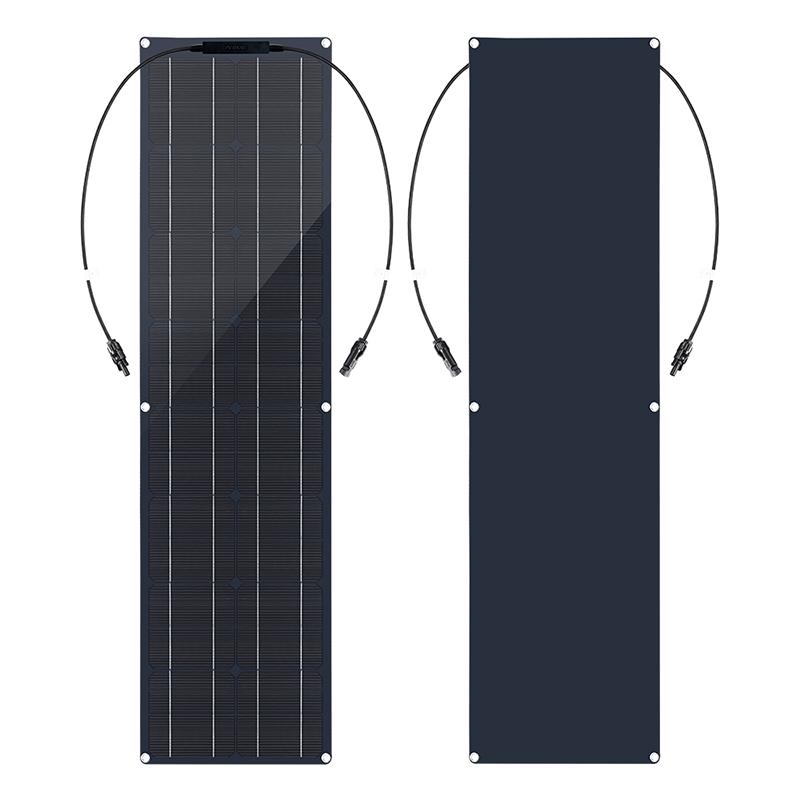 Pannello Solare 50W/100W Monocristallino Flessibile Kit Pannello Solare Sistema Caricabatterie