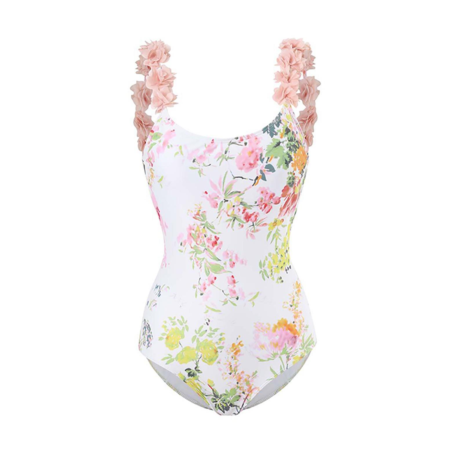 Женский сексуальный цельный купальник с длинной юбкой и купальником с принтом M — фото 3