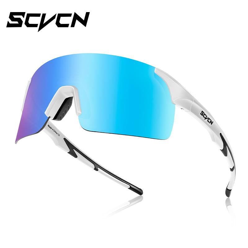 Scvcn-Cycling Sunglasses MTB Photochromic Sports Cycling Glasses Goggles Bicycle Mountain Bike Glasses Men's Women Cycle Eyewear