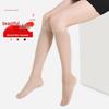 Women's Ultra-Thin Mid-Calf Transparent Stockings: Anti-Snag, Black/Skin Tone, Spring/Autumn