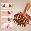 1pcs Portable Sandalwood Gua Sha Massage Brush Head Neck Abdominal Leg Body Meridian Massager Wooden Massage Tools