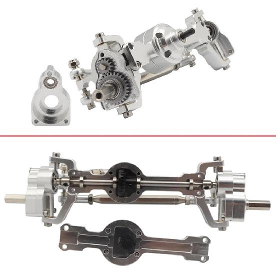 MN99S MN D90 D91 D96 MN98 MN45 CNC Metal Front and Rear Portal Axle Set 1/12 RC Car Upgrade Parts