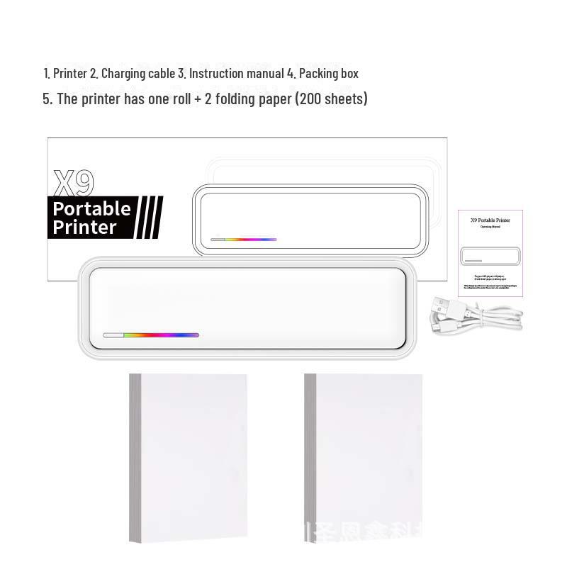 Portable Mini Bluetooth A4 Printer: Inkless Tattoo, Study, Homework, Photo & Label Solution