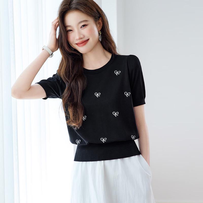 

Женский кроп-топ из жаккардового трикотажа из шелковой смеси Srcr L