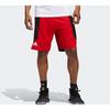 adidas Basketball Shorts Men's Light Scarlet Moderate Straight Fit Pants ED8389