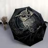 1pc Night Owl Umbrella with Plastic Handle,Suitable for All Seasons Home Travel Outdoor UmbrellaDD1477
