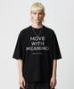 Mejongniateu [Unisex] Move Logo 16-Count Cotton Short Sleeve T-Shirt (2 Colors)