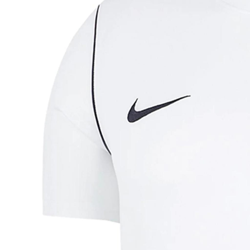 Nike T-Shirt Einzelstreifen Logo-Print Rundhals Pullover Kurzarm Kinder Oberteile Weiß BV6905-100