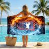 Ipswich Town Fußball Strandtuch Weiches Mikrofaser-Sommertuch Schnelltrocknendes Saugfähiges Handtuch für Strand Schwimmbad Reisen