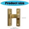 Zinc Alloy 90 Degree Latches Door Lock Without Drilling Required for Home Office and More Types Easy Installion