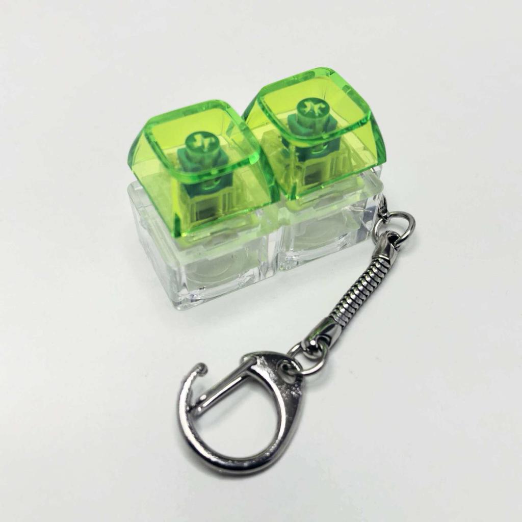 Cross-Border High-Clarity PC Mechanical Switch Tester Keychain - 3.4-Key Squeeze Fun Decompression Pendant