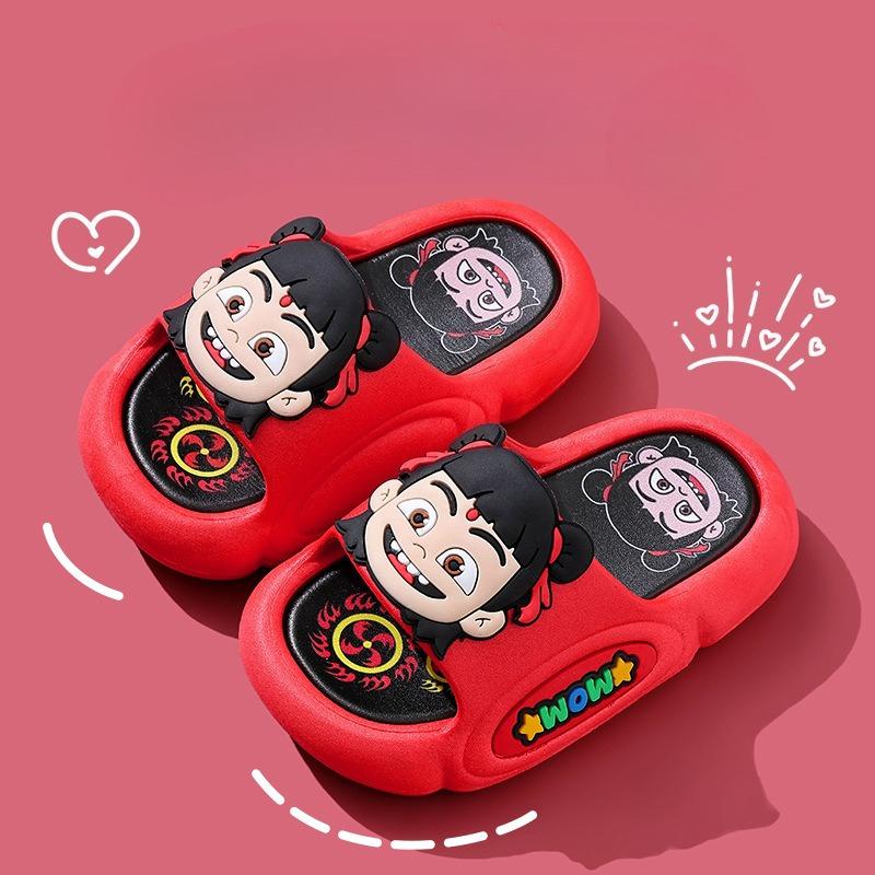 New Style Cartoon Shoes with Anti-slip Function - Boys Slip-on Sandals 24-25 красный