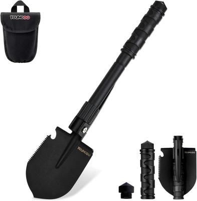 YOUNGDO Multifonctionnel Jardinage Urgence Catastrophe Voiture Extérieur Sac de Rangement Inclus Pelle, Pelle, Réglable 3 Niveaux, Outil, Préparation, Pelle,
