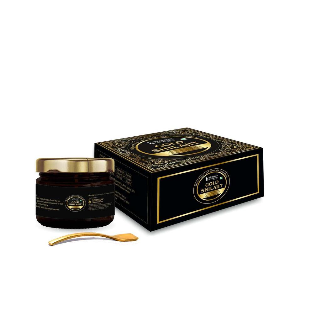 Pure 100% Himalayan Shilajit Gold Resin, Organic, Extremely Potent, Fulvic Acid