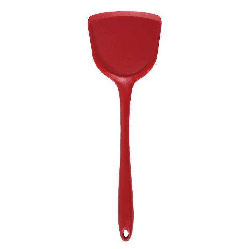 High-Temp Resistant Silicone Kitchen Utensil Set: Spatula, Ladle, Slotted Spatula, Slotted Spoon, and Rice Spoon (5-Piece Non-Stick Set)