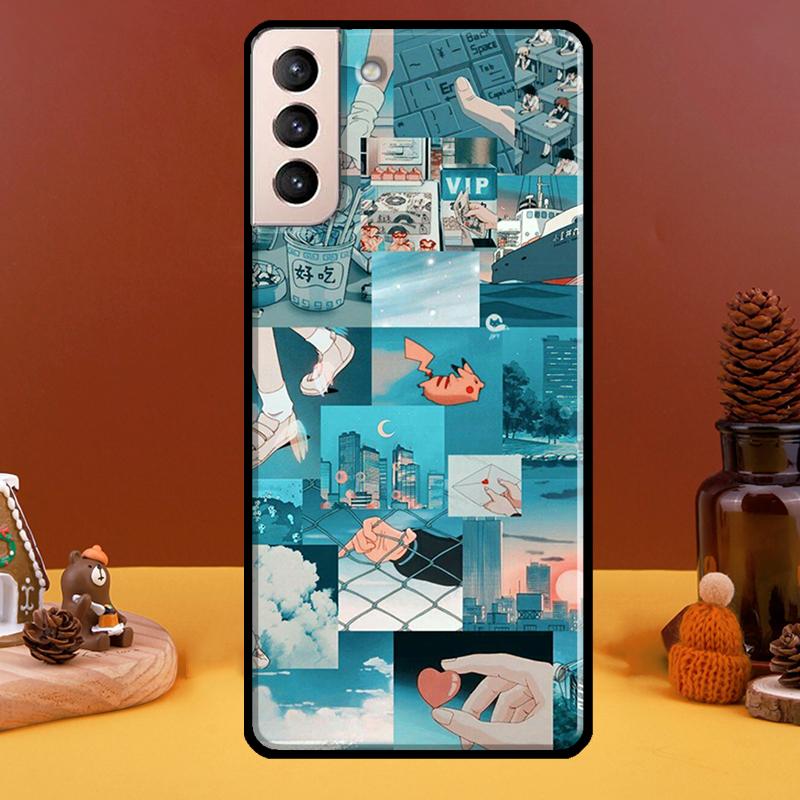 Anime Puzzle Aesthetic Phone Case For Samsung Galaxy S20 FE S21 S22 Note 20 Ultra Note 10 S8 S9 S10 Plus Cover