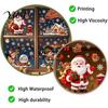 Outdoor Festive Glass Decorations Christmas Window Cling, PVC Waterproof Santa Claus/ Elf Snowman/Elk/House Stickers, Reusable Seasonal Home Ornaments