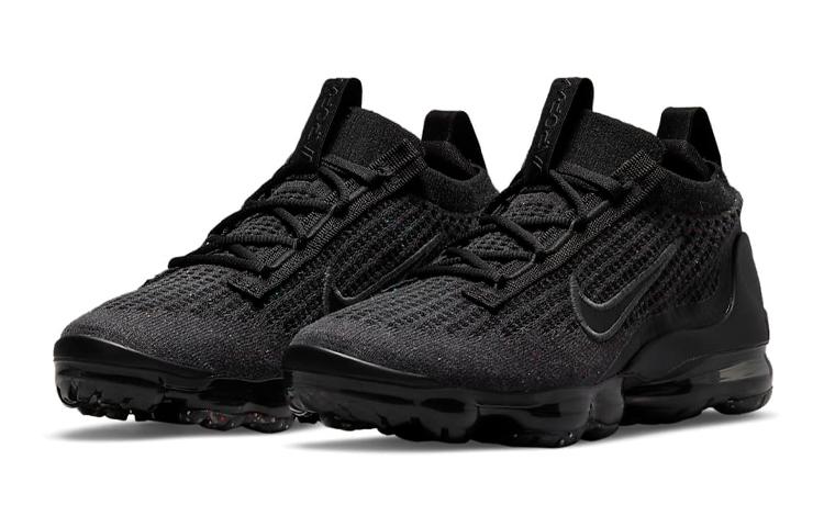 Nike Air VaporMax 2021 Flyknit 'Triple Black' Gs DB1550-001