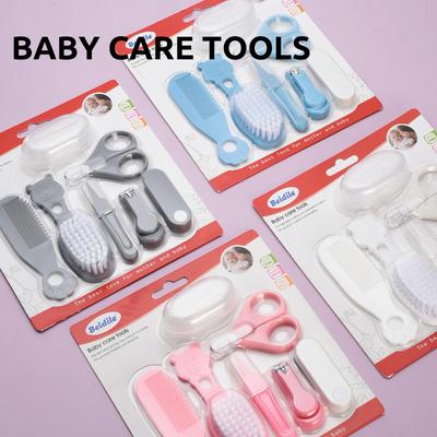 Kit de Cuidado para Recién Nacidos: Peine, Cepillo, Tijeras para Uñas y Set de Aseo para Bebé | Esenciales Completos para el Cuidado del Bebé | Herramientas Seguras y Suaves para la Higiene Infantil