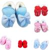 Crib Bebe Toddler Newborn Baby Shoes Winter Prewalker Warm Boots Bowknot