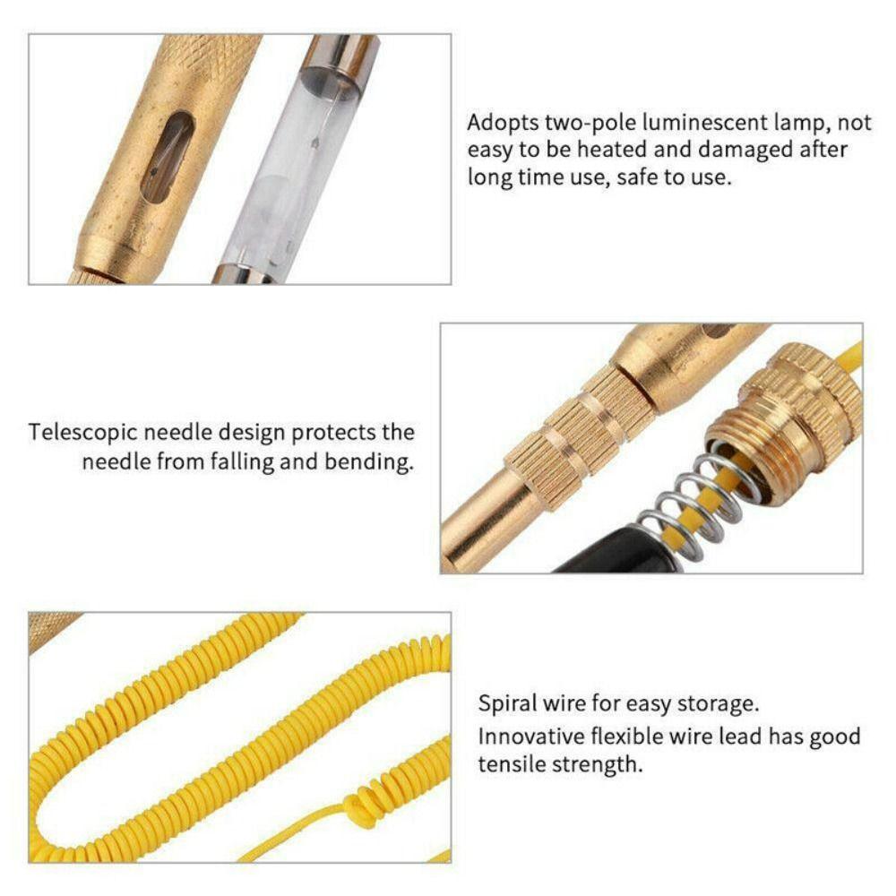 Copper Electrical Circuit Tester Diagnostic Tools Detecting Instrument Voltage Circuit Tester