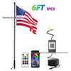 RGB Off-road Flagpole and Beach Atmosphere Light with Brake Function