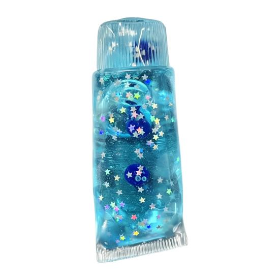 Office Stress Reliever Relief Toothpaste Tube Toy Slow Rising Clear Squeeze Anxiety Toy Relieving Sensory Fidget for Home School Soft