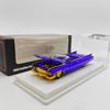 Mechanic 1:64 Cadillac Deville 1960 Gold Wheel Diecast Collection Car Model