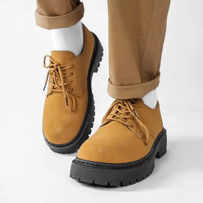 Fashion Tied Thick Sole Men's Summer High Boots White Boot Shoes Hi Tops Sneakers Men Sports Novelties To Play Snackers Casuall
