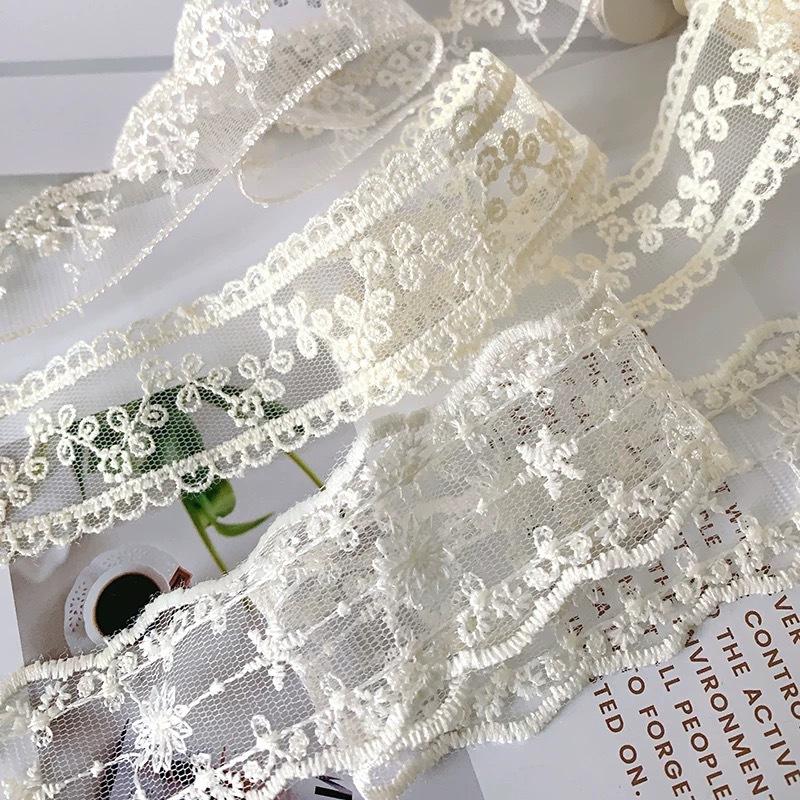 Lace Ribbon Star Floral Embroidered Ribbon For Gift Flower Sewing Accessories Party Wedding Decoration Packing Tape