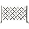 VidaXL Garden Trellis Fence Garden Separator Support for Climbing Plants Outdoor Flower Bed Grey 120x90 314825