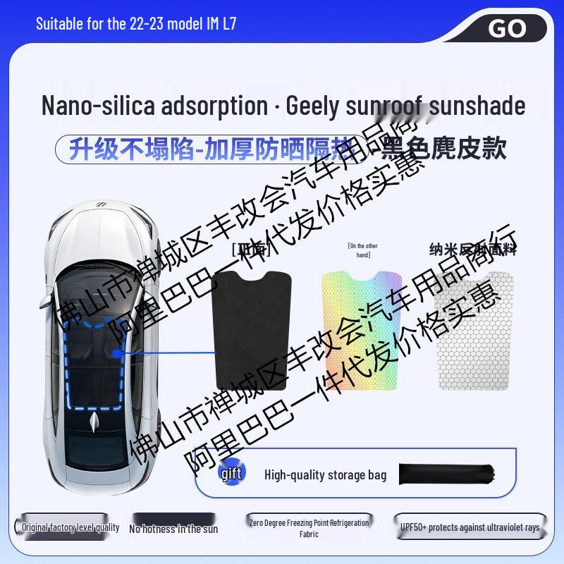 IM LS6/L7 Silicone Honeycomb Color-Changing Sunroof Sunshade for Heat Insulation and Car Roof Glass Protection