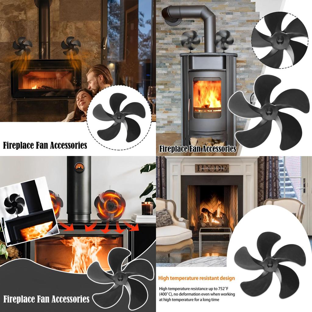 Replaceable Fireplace Fan Blades For Better Room Heating