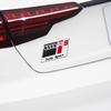 3D Aluminum Car Body Rear Trunk Tail Stickers Decal Center Cover For E2 Sline A1 Q2 B3 A4 8V 8L RS RS3 RS4 S5 RS6 Q1 S2 S3 TT E3