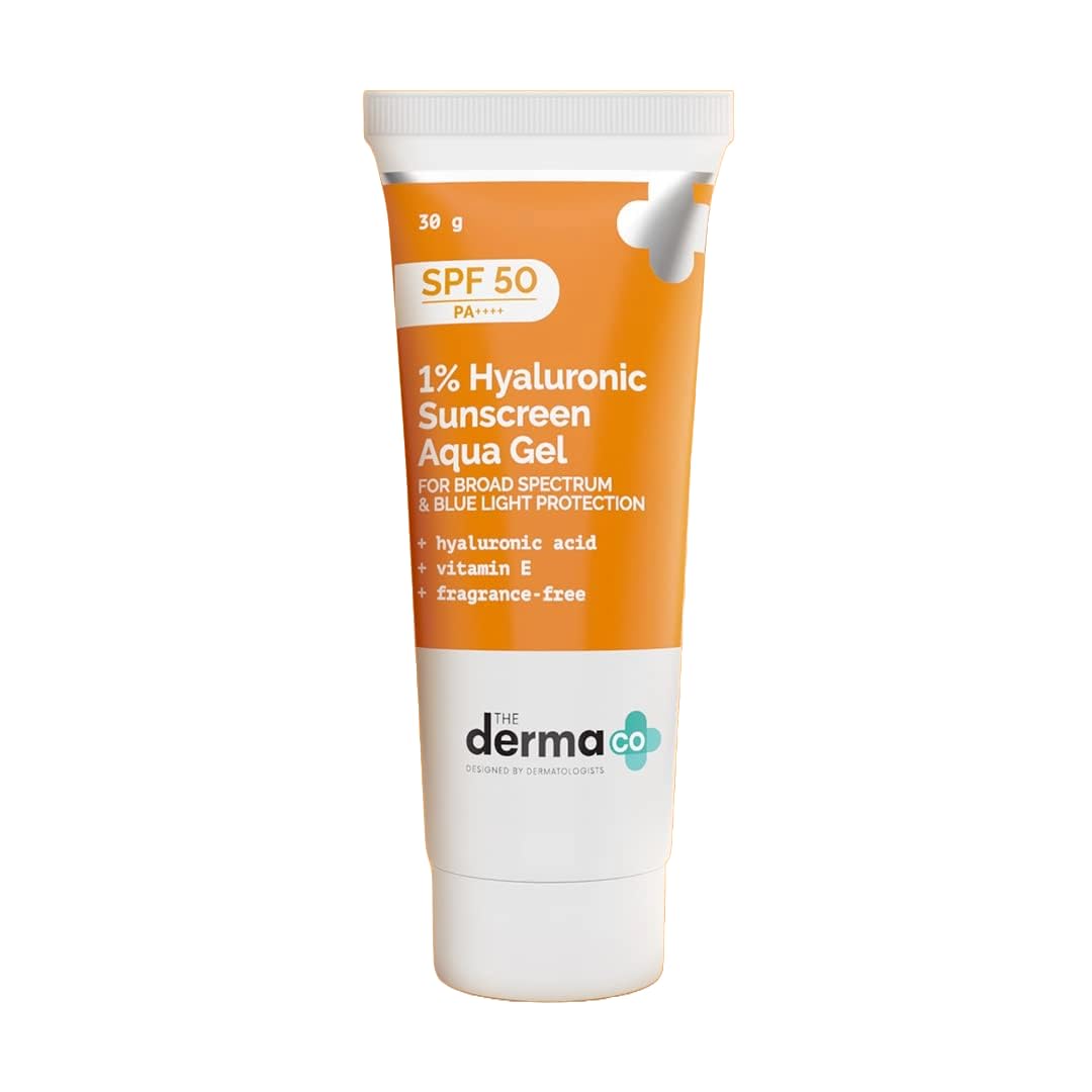 

The Derma Co 1% Hyaluronic Sunscreen SPF 50 Aqua Gel 30 г