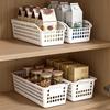 Modern Simple Plastic Rectangular Storage Basket for Home Desktop, Kitchen Countertop
