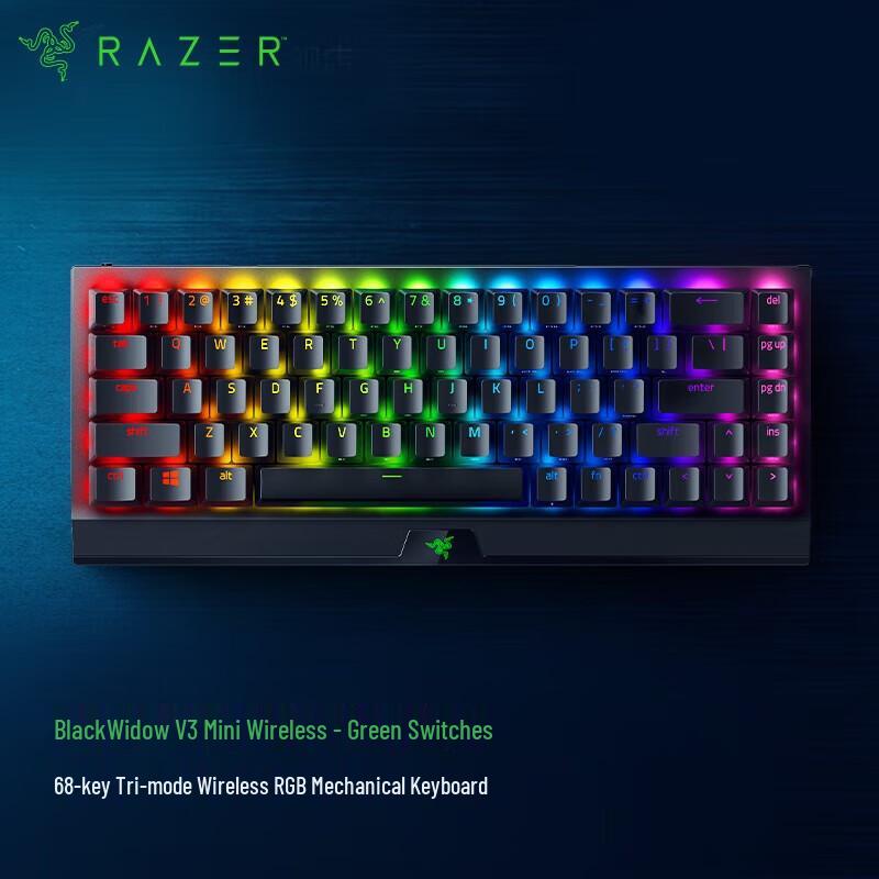 

Razer BlackWidow V3 Mini Wireless 68-Key Mechanical Gaming Keyboard